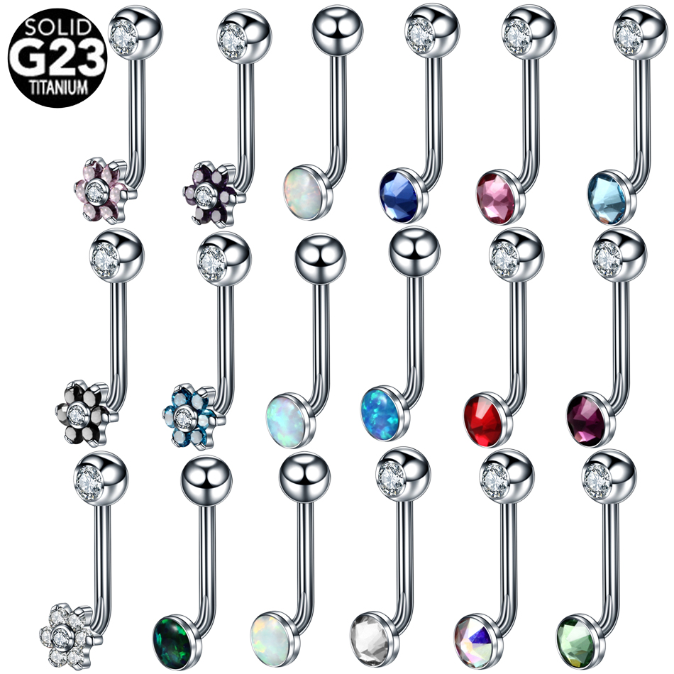 Christina Jewelry & Watches Marguerite Ørestik Forgyldt Sølv - 1PC G23 チタンオパールクリスタルクリスティーナ垂直フードピアスリップリングセクシーな女性ピアスボディジュエリー 14 グラム