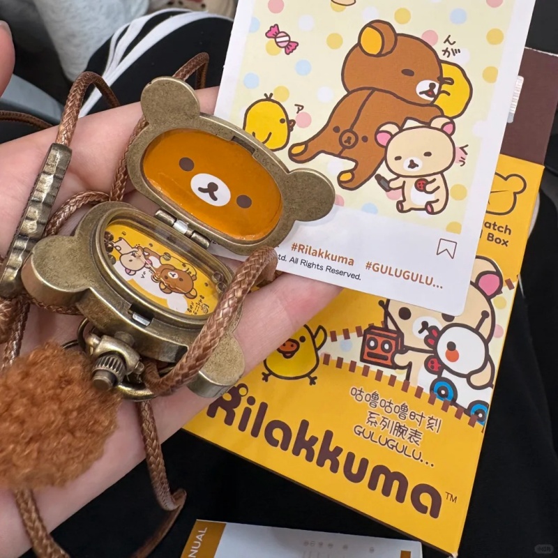 Moments Watches & Jewelry Burlington - オリジナルリラックマ グルグルモーメントシリーズ腕時計ブラインドボックスかわいい漫画デザイントレンディな収集価値のあるおもちゃギフト男性女性向け