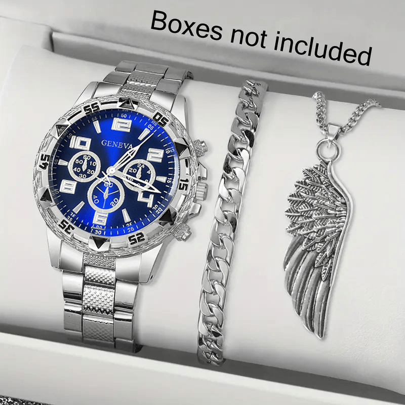 Moments Watches & Jewelry Burlington - クラシックなミニマリストメンズウォッチデコレーションセット、ダイヤルステンレススチールストラップメンズウォッチ、ブレスレット。 あなたのすべての幸せな瞬間を証言してください。