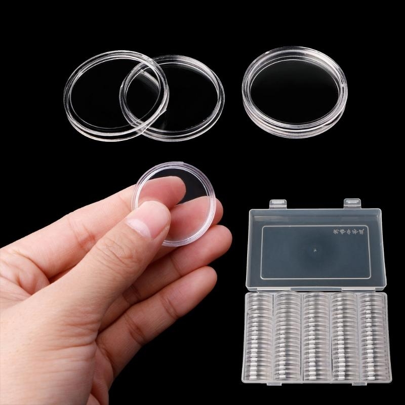 Collectors Coins Jewelry & Watches Of Smithtown Photos - 367A ラウンドコイン収納ボックス 100 個コインコレクター寝室のデスク本棚