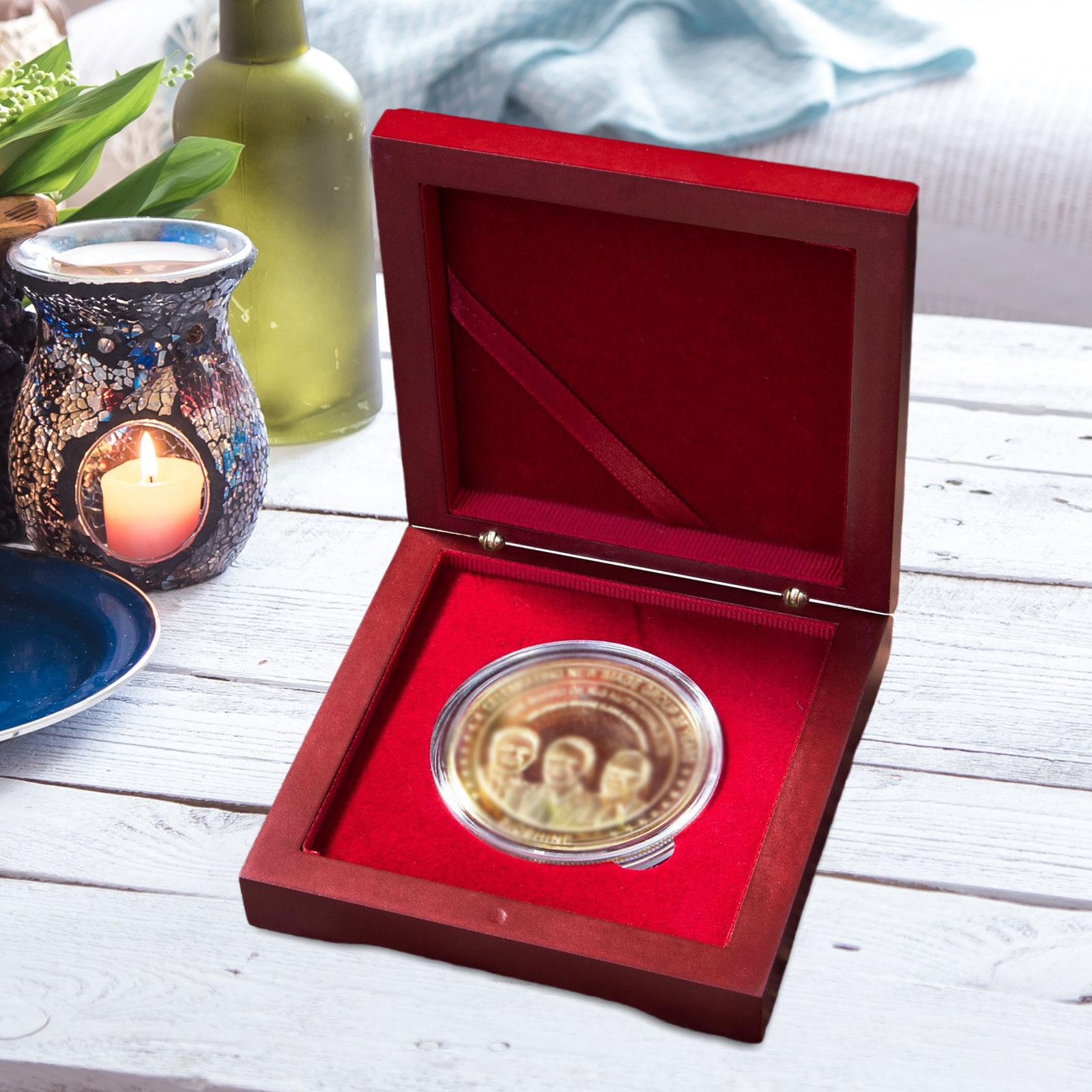 Collectors Coins Jewelry & Watches Of Smithtown Photos - メダルプレゼンテーションボックスコインホルダー木製コイン収納ボックスコインディスプレイケースコレクター用ジュエリーギフトグッズディスプレイ