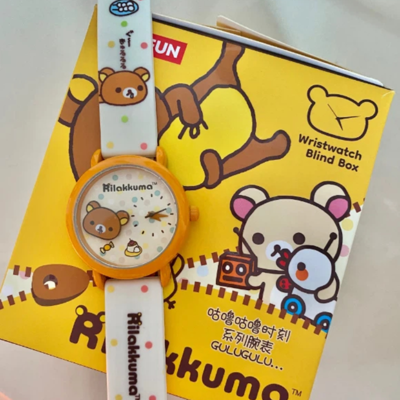 Moments Watches & Jewelry Burlington - リラックマボックスファン グルグルモーメントシリーズ ブラインドボックス かわいい漫画クォーツ腕時計 シリコンストラップ 女の子向け