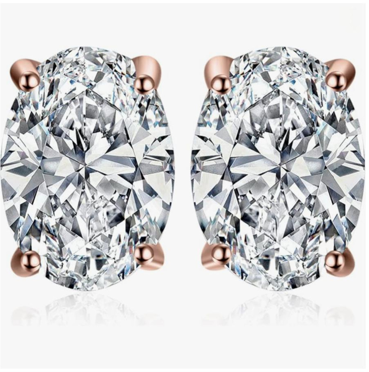 14K ゴールド物理リアルゴールドラボグロウンダイヤモンド  - Diamond Stud Earrings のレビューと価格