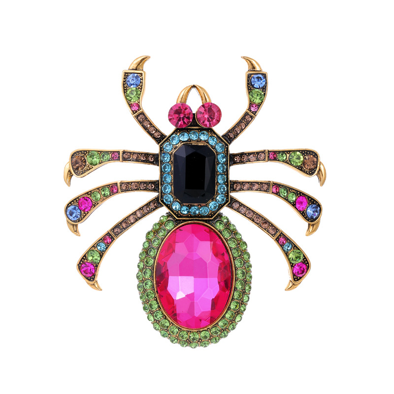 クリスタル品質の誇張されたスパイダーブローチ、大きなパールア - Al Ain Jewelry & Watches Exhibition 2025 のレビューと価格
