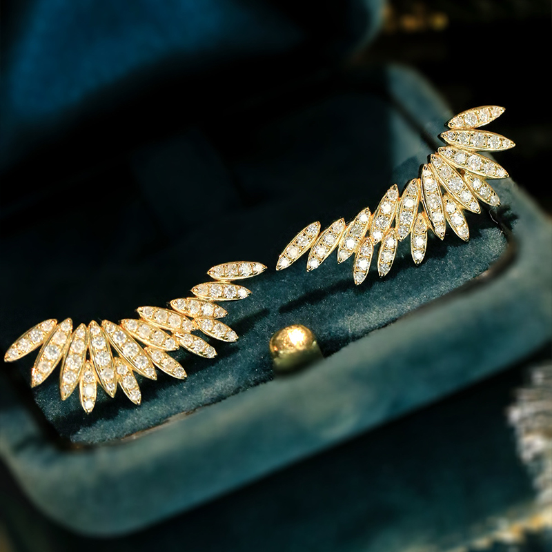 Aazuo 18K ホワイトゴールド イエローゴールド 本物 - Diamond Stud Earrings のレビューと価格