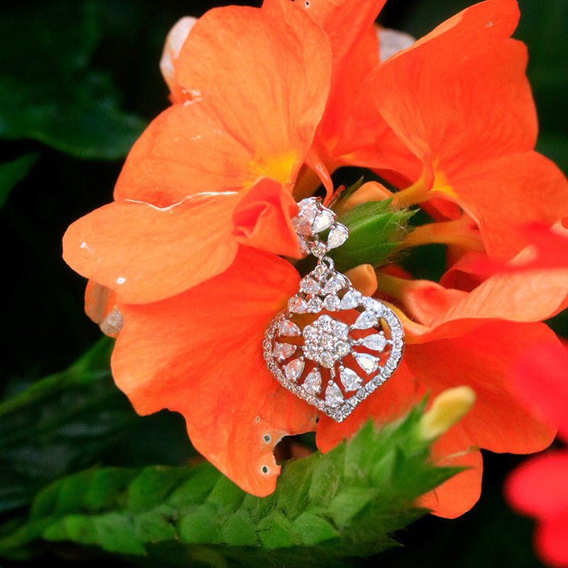 Aazuo 18K ソリッドホワイトゴールド本物の天然ダイヤ - Diamond Stud Earrings のレビューと価格