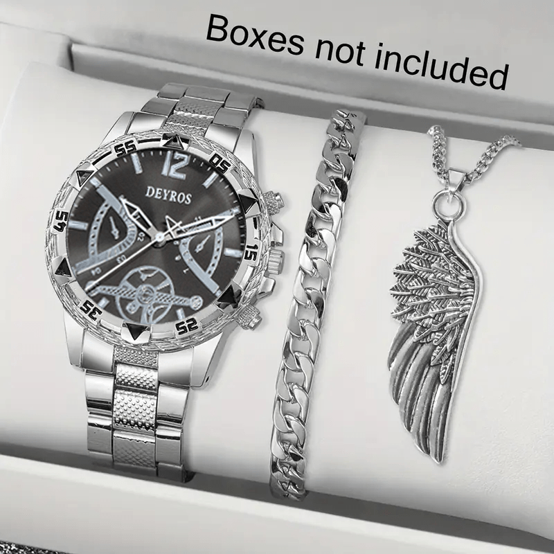 クラシックなミニマリストメンズウォッチデコレーションセット、 - Moments Watches & Jewelry Burlington のレビューと価格