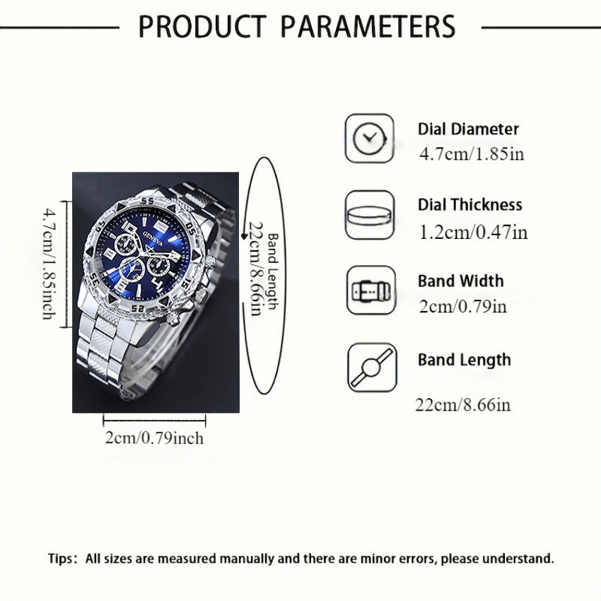 クラシックなミニマリストメンズウォッチデコレーションセット、 - Moments Watches & Jewelry Burlington のレビューと価格