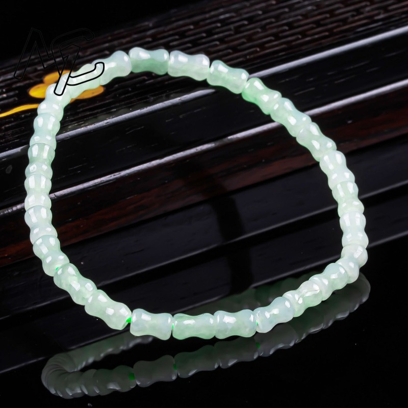 新しい本物の天然良質な翡翠竹のブレスレットネックレス、彫刻チ - Jewelry & Watches Review のレビューと価格