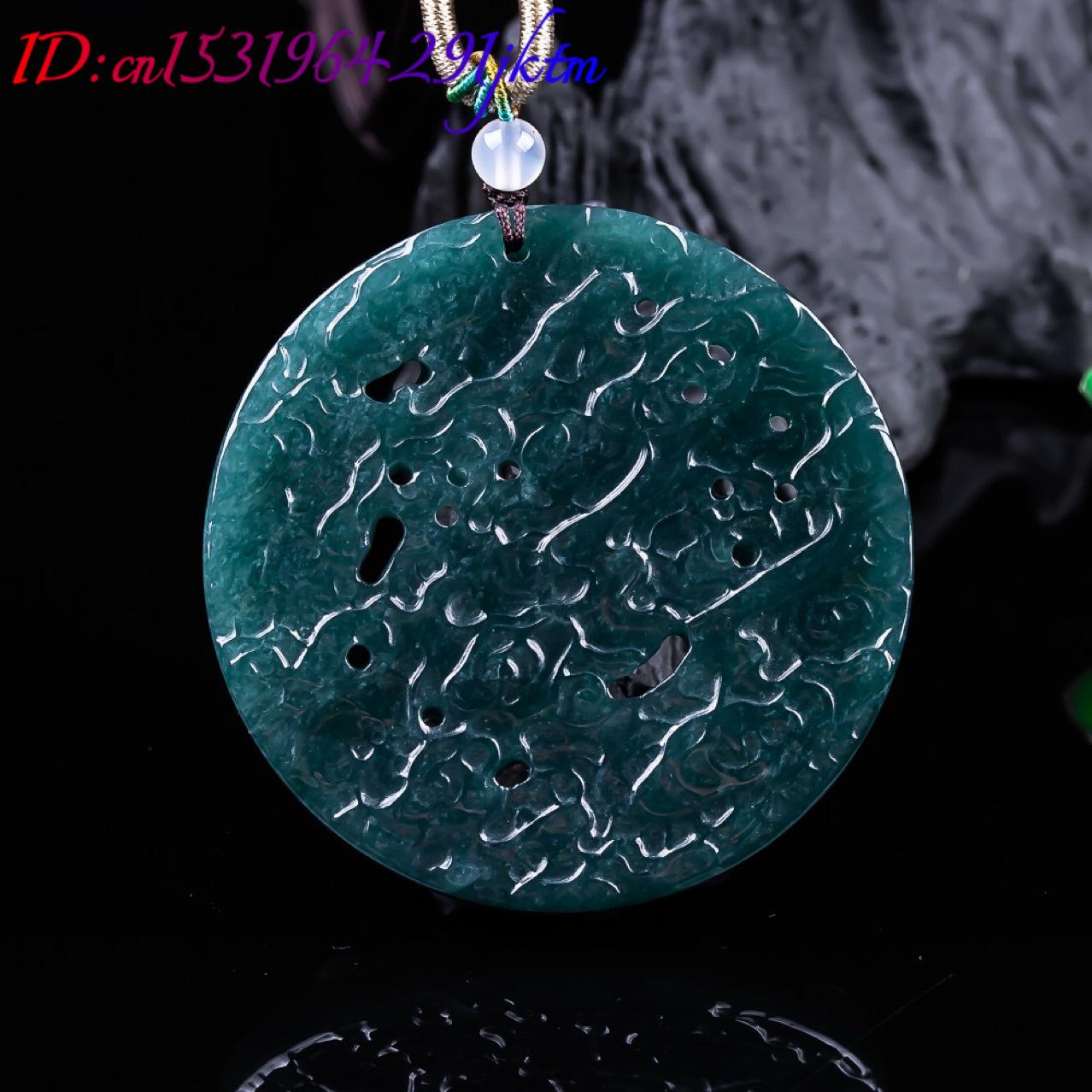 ビルマ翡翠ドラゴンペンダント宝石本物の翡翠のギフト女性のため - Necklace Pendant のレビューと価格