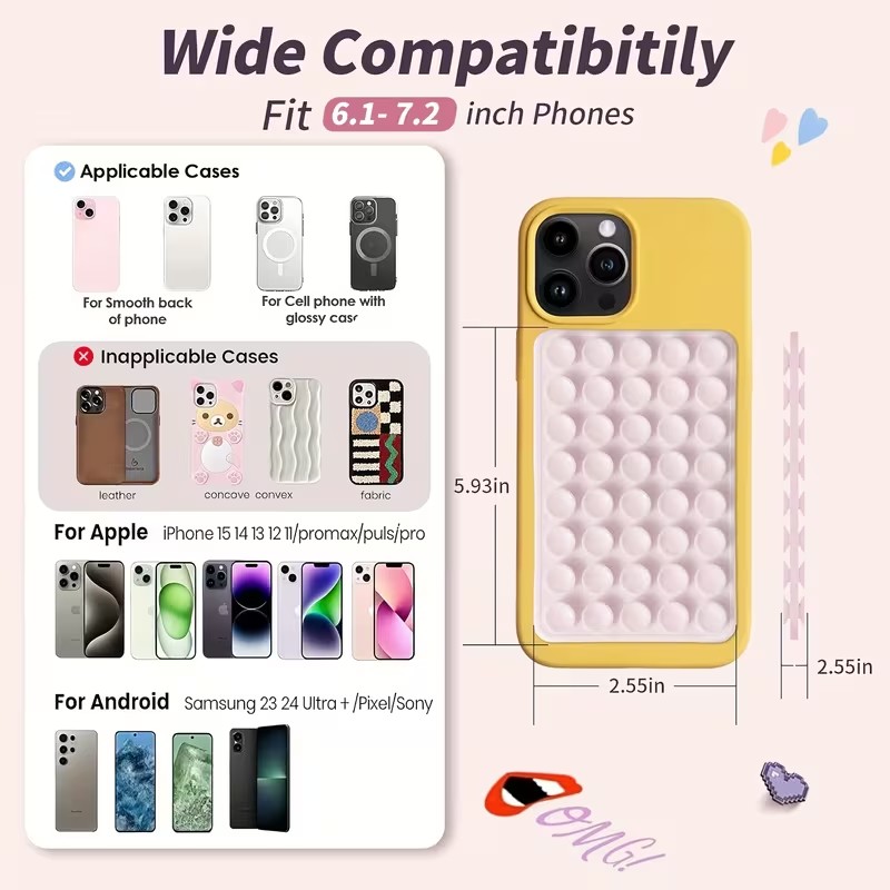 2個パック シリコン製吸盤式スマホホルダー – 角度調整可能 - Watches & Jewelry Repair Center のレビューと価格