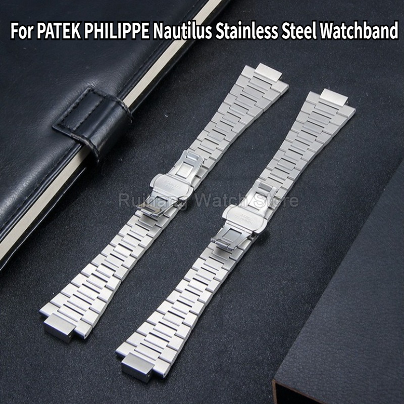 高強度ステンレス鋼時計ストラップ 13 × 25 ミリメート - Patek Philippe Watch Aquanaut のレビューと価格