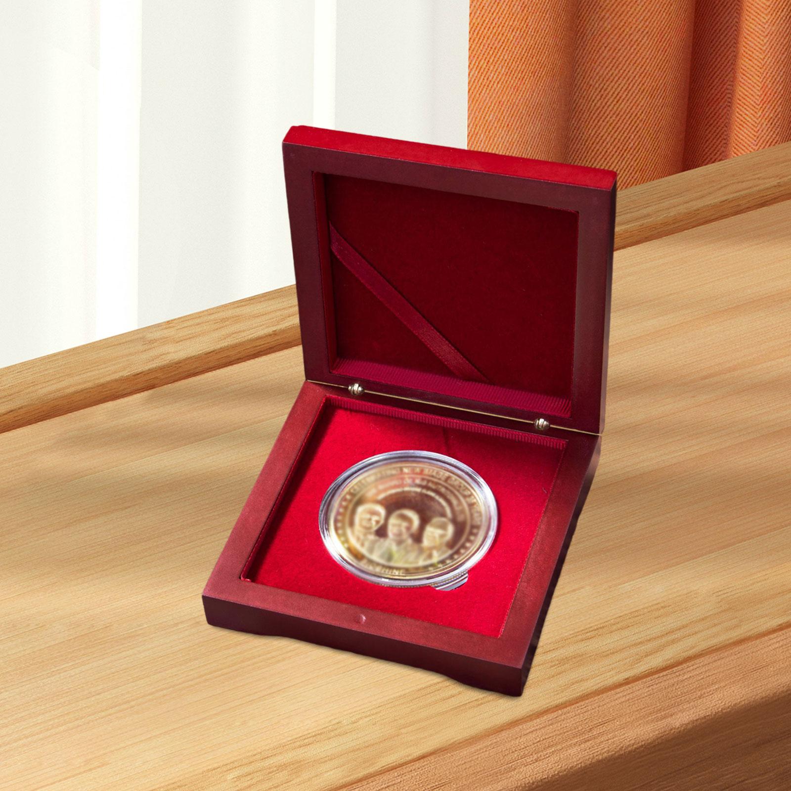 メダルプレゼンテーションボックスコインホルダー木製コイン収納 - Collectors Coins Jewelry & Watches Of Smithtown Photos のレビューと価格