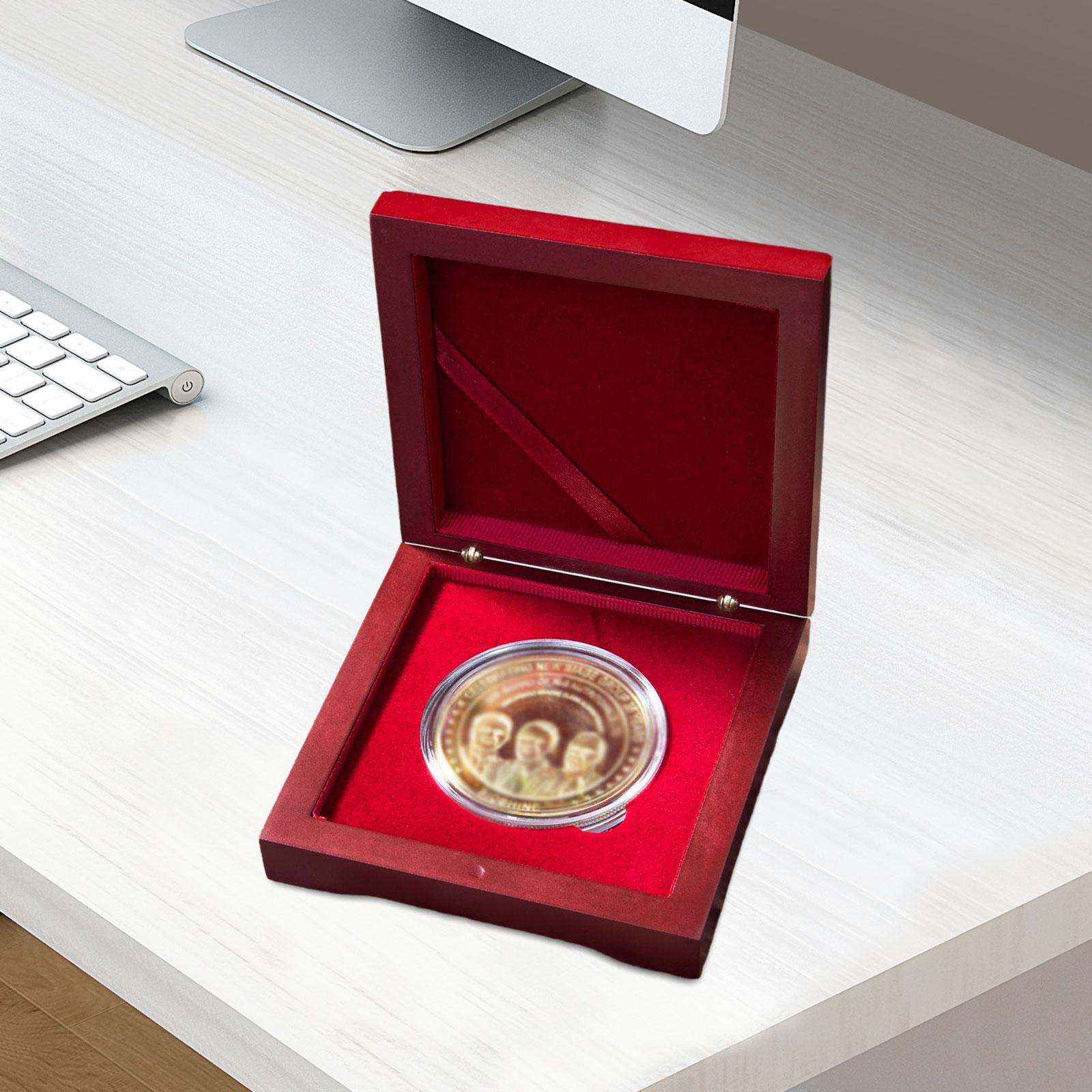 メダルプレゼンテーションボックスコインホルダー木製コイン収納 - Collectors Coins Jewelry & Watches Of Smithtown Photos のレビューと価格