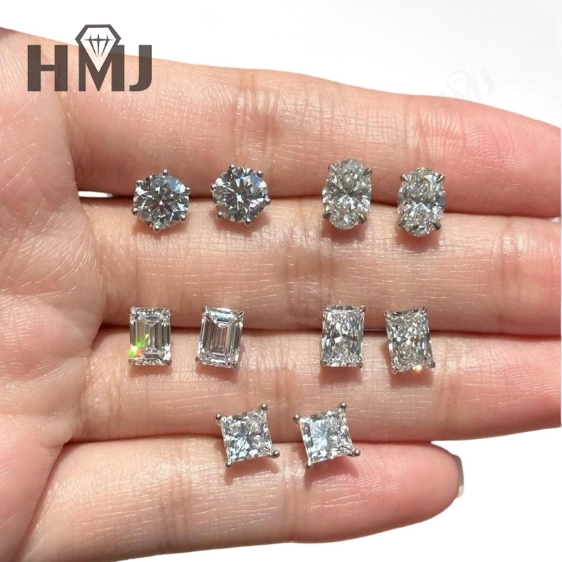 卸売 イヤースタッド イヤリング モアサナイト ダイヤモンド - Diamond Stud Earrings のレビューと価格