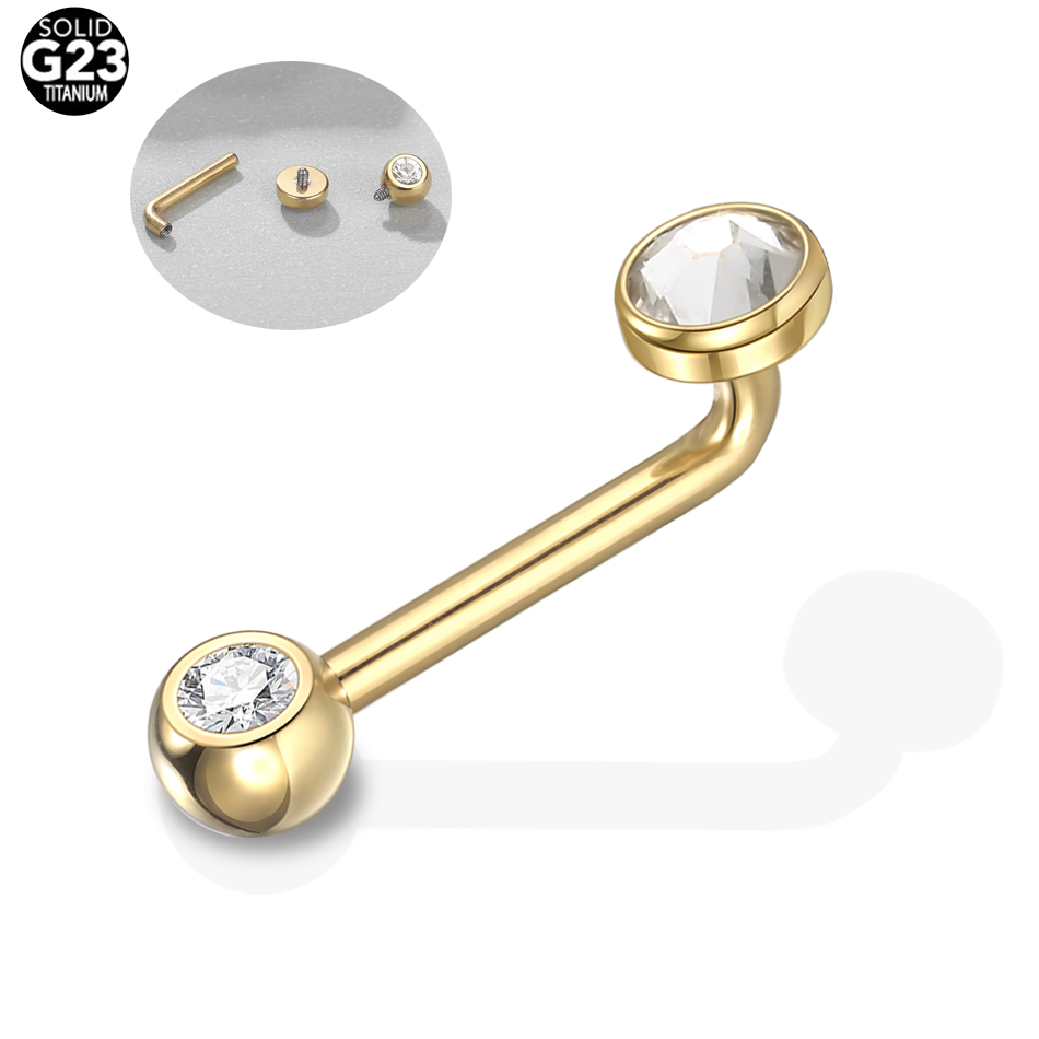 1PC G23 チタンクリスティーナ垂直フードピアスゴールド - Christina Jewelry & Watches Marguerite Ørestik Forgyldt Sølv のレビューと価格