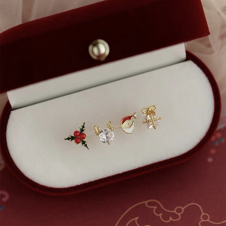 女性用マルチカラージルコニアイヤリング,4ピース,ドリップグ - Eve Jewelry & Watches Distribuidor Oficial Rolex Buenos Aires のレビューと価格