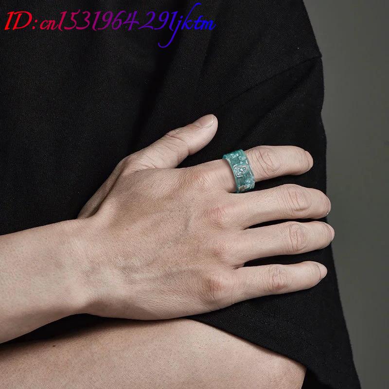 天然ビルマ翡翠仏陀リング高級宝石デザイナージュエリーファッシ - Jewelry & Watches Review のレビューと価格