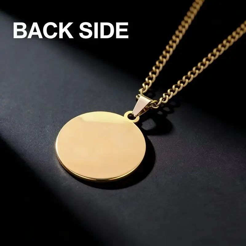 ステンレス鋼コインペンダントネックレス男性用ソロモンお守り宗 - Necklace Pendant のレビューと価格