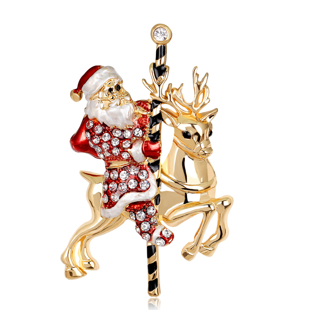 クリスマスデコレーション用の輝くラインストーンブローチ、サン - Al Ain Jewelry & Watches Exhibition 2025 のレビューと価格