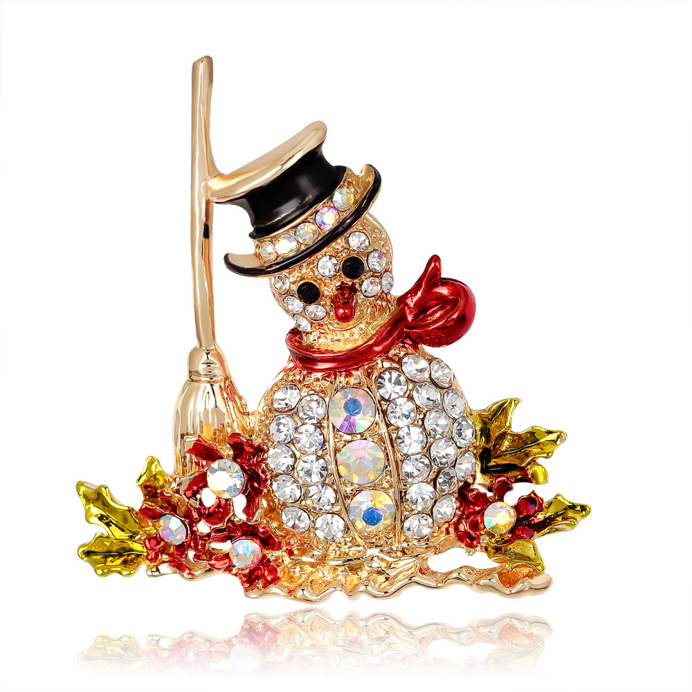 クリスマスデコレーション用の輝くラインストーンブローチ、サン - Al Ain Jewelry & Watches Exhibition 2025 のレビューと価格
