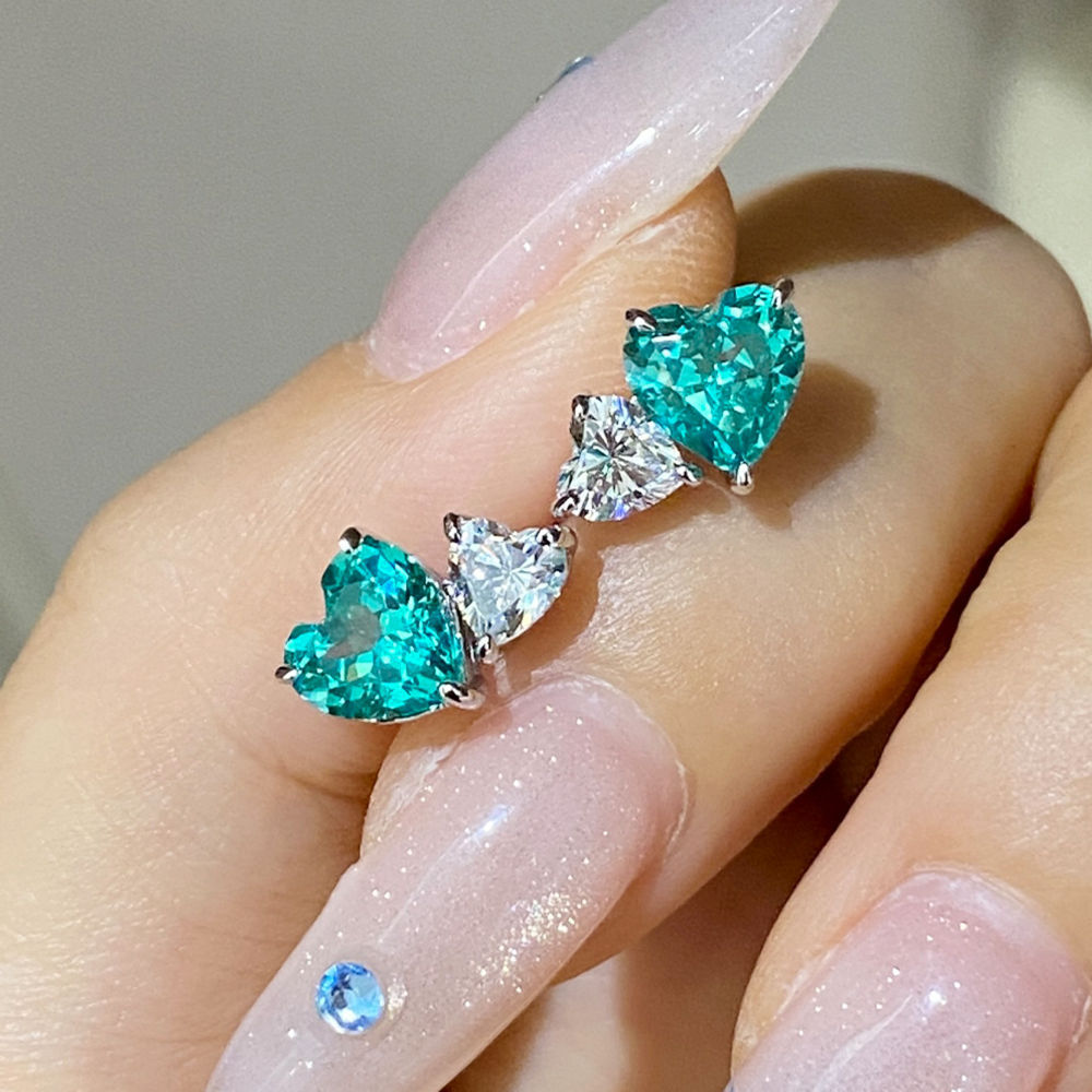 SONGYUN 高炭素宝石ジュエリー 女性用 925スターリ - Diamond Stud Earrings のレビューと価格