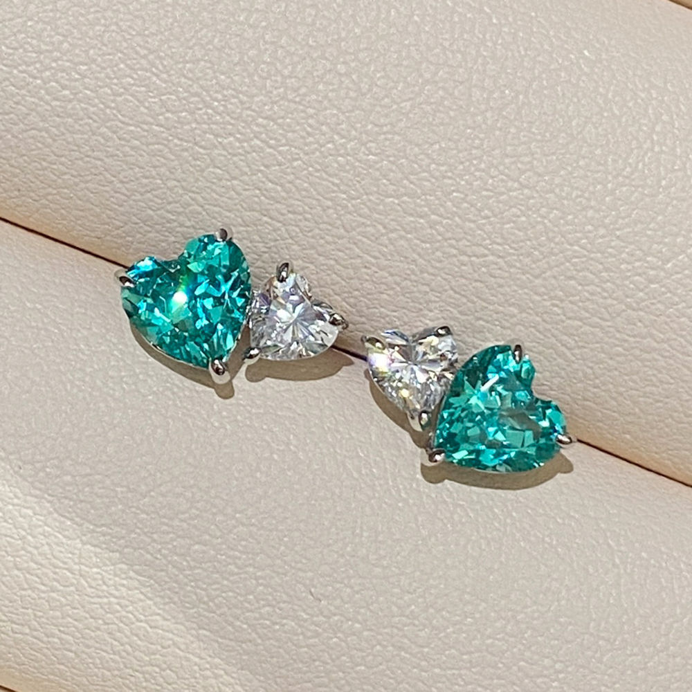 SONGYUN 高炭素宝石ジュエリー 女性用 925スターリ - Diamond Stud Earrings のレビューと価格
