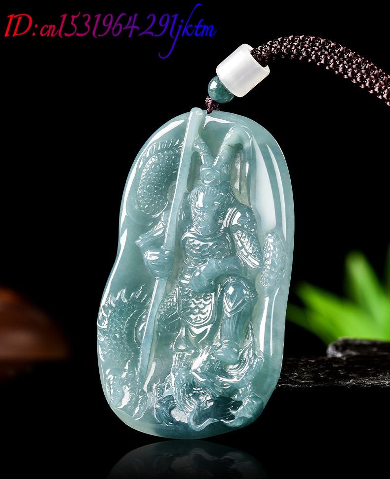 ビルマ翡翠猿王ペンダントネックレスヴィンテージ高級ギフト女性 - Necklace Pendant のレビューと価格