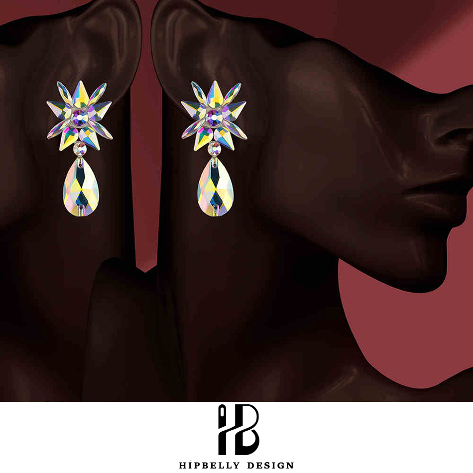 ベリーダンスパフォーマンスアクセサリーイヤリングラテンダンス - Diamond Stud Earrings のレビューと価格