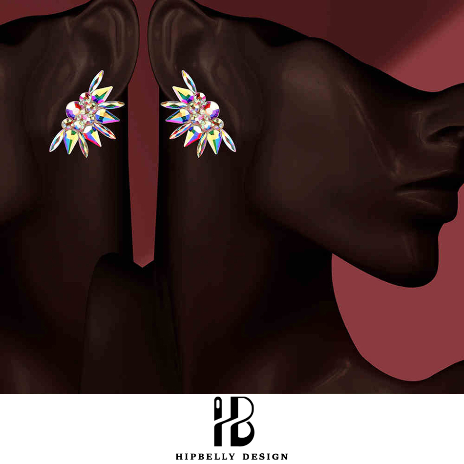ベリーダンスパフォーマンスアクセサリーイヤリングラテンダンス - Diamond Stud Earrings のレビューと価格