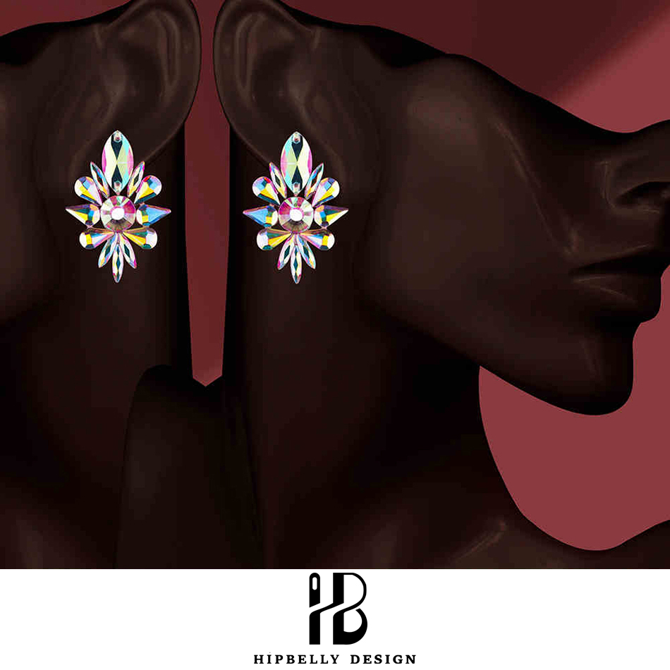 ベリーダンスパフォーマンスアクセサリーイヤリングラテンダンス - Diamond Stud Earrings のレビューと価格
